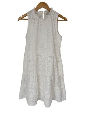 loft crochet dress Loft 25 1/4 from center back neck to hem Loft Midi Dress Womens Large